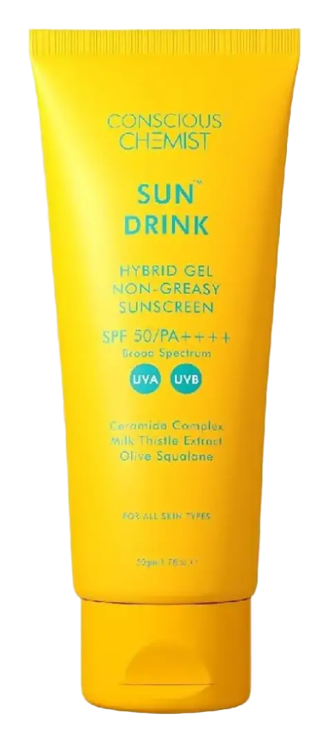Conscious Chemist Sun Drink Hybrid Gel Non-Greasy Sunscreen SPF50