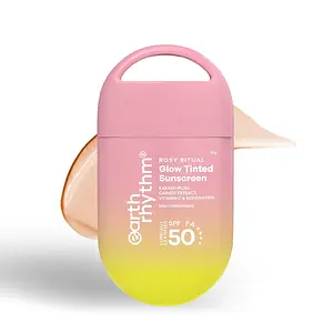 Earth Rhythm Rosy Ritual Glow Tinted Sunscreen SPF 50 Vanilla