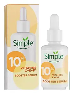 Simple Skincare Booster Serum 10% Vitamins C + E + F
