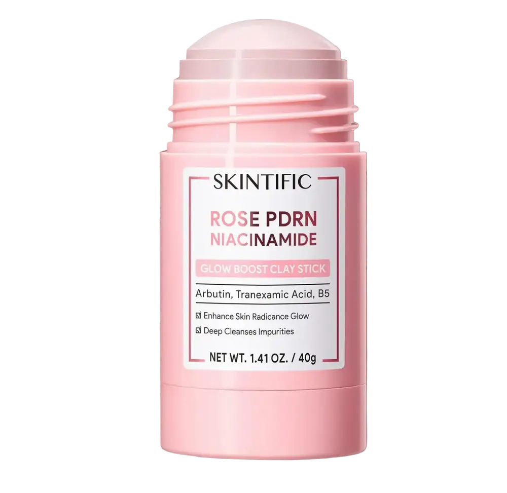 Skintific Rose PDRN Niacinamide Glow Boost Clay Stick