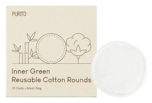 PURITO Inner Green Reusable Cotton Rounds