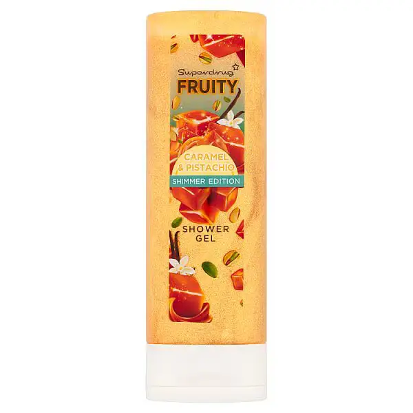 Superdrug Fruity Shower Gel Shimmer Caramel & Pistachio