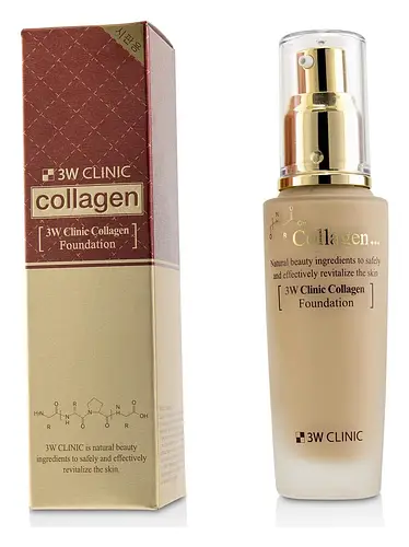 3W Clinic Collagen Foundation #23 Natural Beige