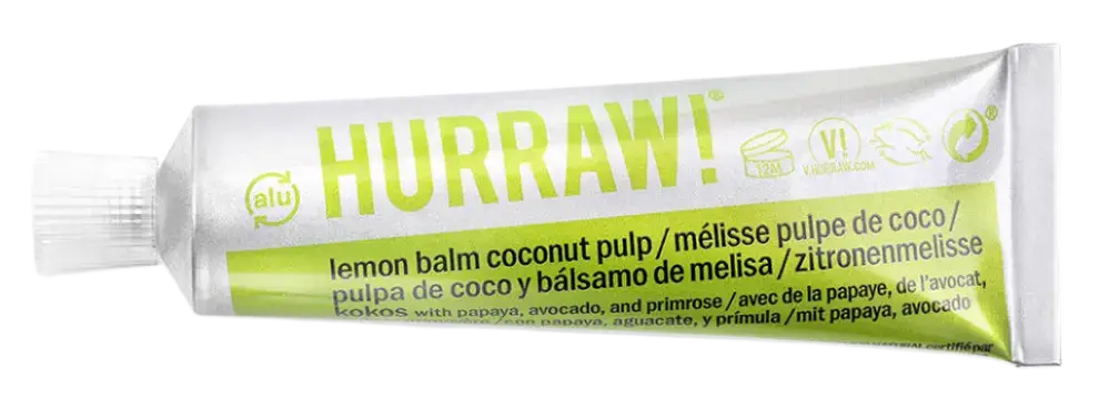 Hurraw! Balmtoo Squeezable Balm Lemon Balm Coconut Pulp