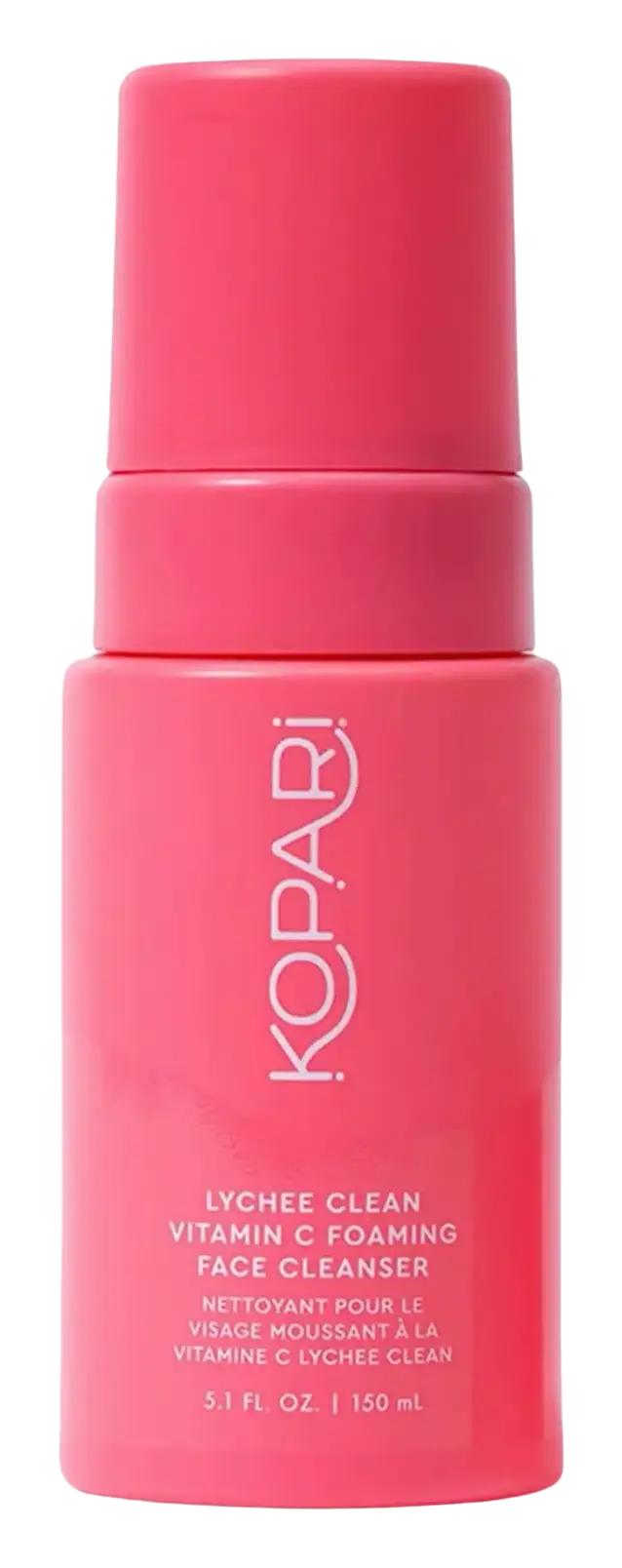 Kopari Lychee Clean Vitamin C Foaming Face Cleanser with Vitamin C, Vitamin B5, & Allantoin