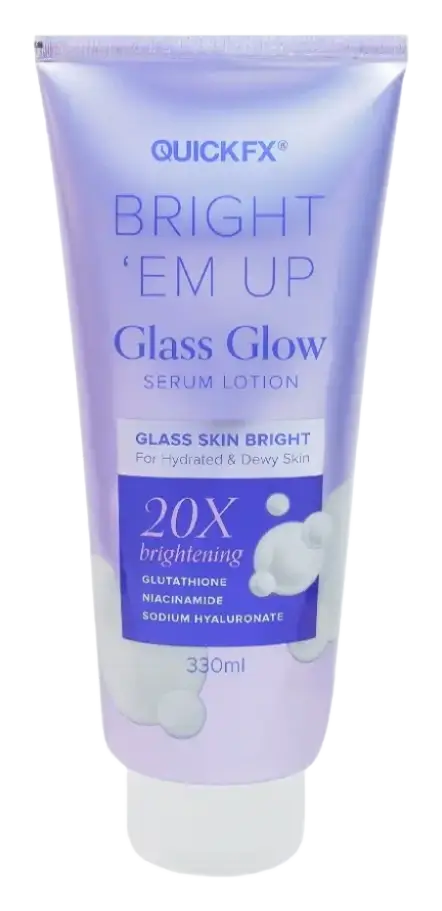 Quickfx Bright Em Up Glass Skin Bright Serum Lotion