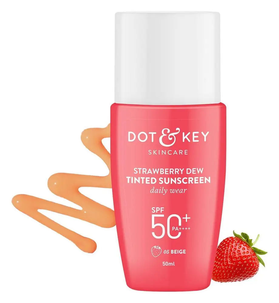Dot & Key Skincare Strawberry Dew Tinted Sunscreen Daily Wear SPF 50+ PA++++ 05 Beige
