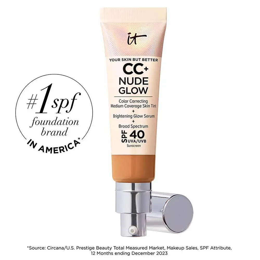 IT Cosmetics IT Cosmetics CC+ and Nude Glow Lightweight Foundation and Glow Serum with SPF40