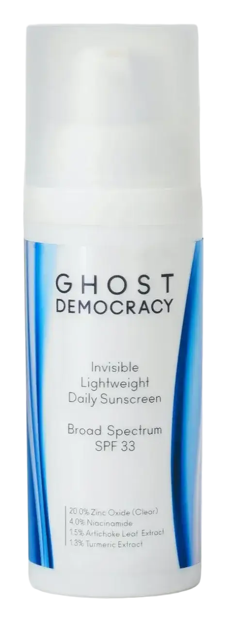 Ghost Democracy Invisible Lightweight Daily Face Sunscreen SPF33