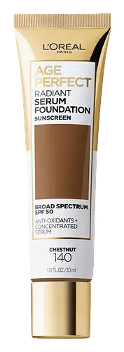 L'Oreal Age Perfect Radiant Serum Foundation With SPF 50 140 Chestnut