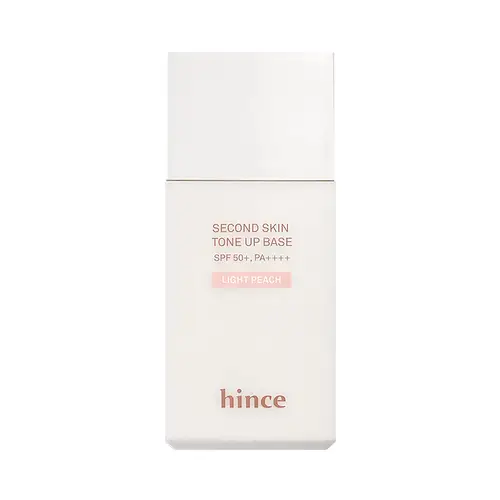 hince Second Skin Tone Up Base Light Peach