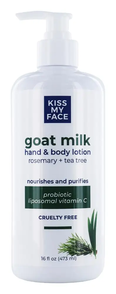 Kiss My Face Goat Milk Hand & Body Lotion Rosemary + Tea Tree