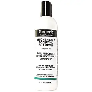 Generic Value Products Thickening & Bodifying Shampoo Compare To Paul Mitchell Extra-Body Daily Shampoo