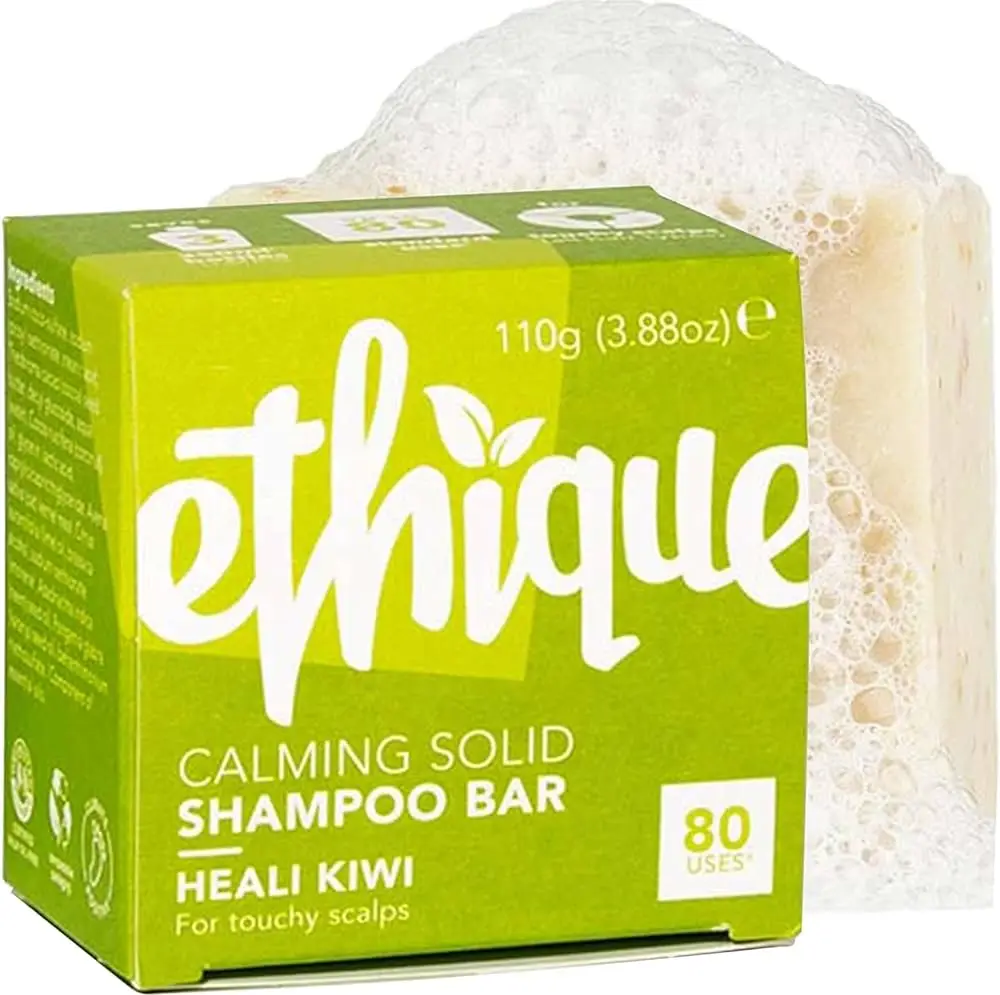 Ethique Heali Kiwi Calming Solid Shampoo Bar
