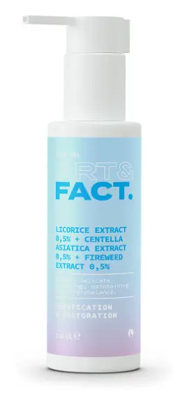Art & Fact Licorice Extract 0.5% + Centella Asiatica Extract 0.5% + Fireweed Extract 0.5% Cleanser