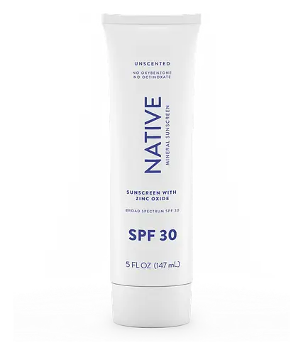 Native Body Mineral Sunscreen SPF 30 Unscented