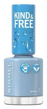 Rimmel London Kind & Free Clean Plant Based Nail Polish 152 Tidal Wave Blue