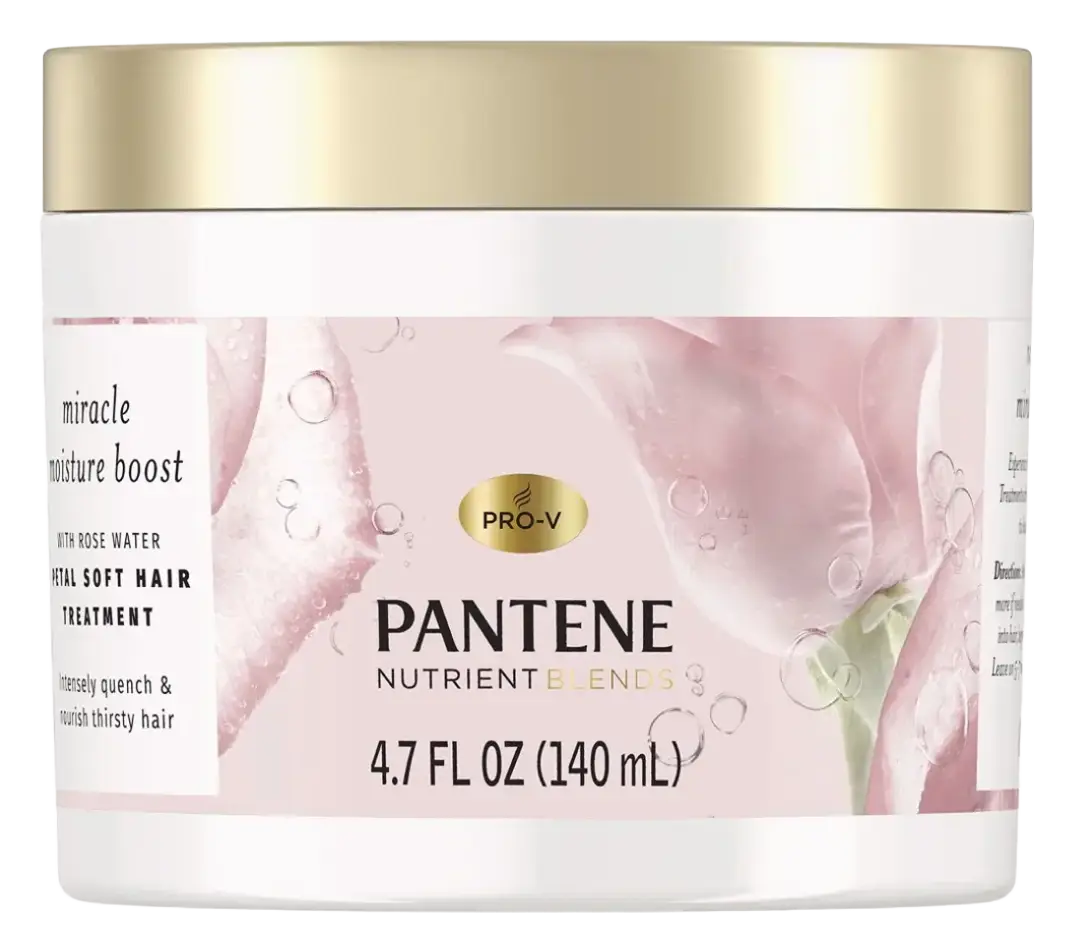 Pantene Nutrient Blends Miracle Moisture Boost Rose Water Petal Soft Hair Treatment