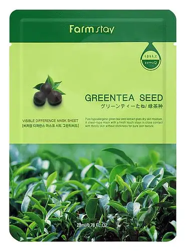 Farm Stay Visible Difference Mask Sheet Green Tea Seed