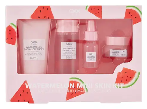 OXX Cosmetics Watermelon Mini Skin Kit Niacinamide & Hyaluronic Acid