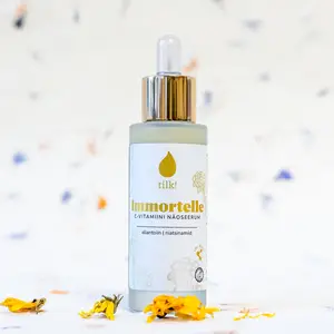 tilk! Immortelle Face Serum With Vitamin C, Allantoin, And Niacinamide