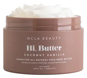 NCLA Beauty Hi, Butter Hydrating All Natural Shea Body Butter Coconut Vanilla