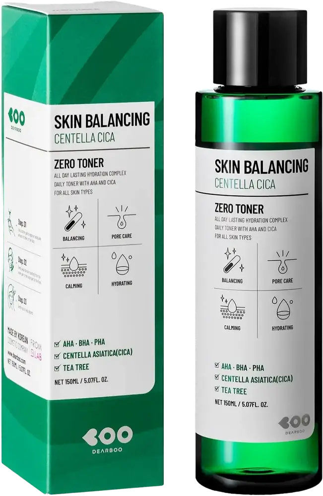 Dearboo Skin Balancing Centella Cica Zero Toner