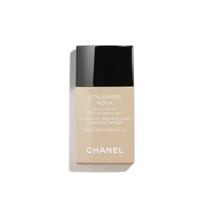 Chanel Vitalumière Aqua Ultra-Light Skin Perfecting Sunscreen Makeup SPF 15 12 Rose
