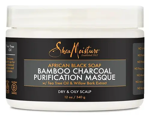 Shea Moisture African Black Soap Bamboo Charcoal Purification Masque