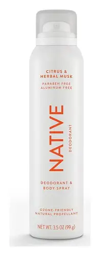 Native Deodorant & Body Spray Citrus & Herbal Musk