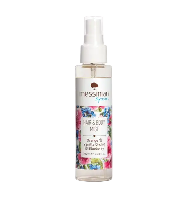 Messinian Spa Hair & Body Mist Orange, Vanilla Orchid & Blueberry