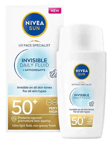 Nivea UV Face Invisible Daily Fluid SPF 50+ Sweden
