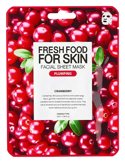 Farm Skin Facial Sheet Mask Cranberry
