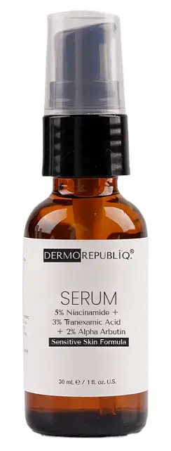 Dermorepubliq 5% Niacinamide + 3% Tranexamic Acid + 2% Alpha Arbutin Sensitive Skin Formula Serum
