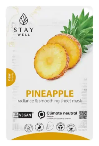 Stay Well Climate Neutral Face Mask Pineapple