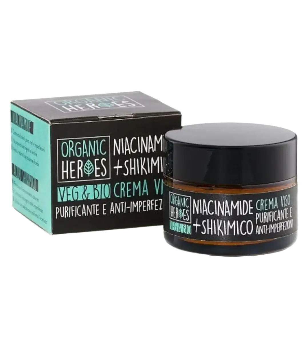 Organic Heroes Shikimico + Niacinamide Crema Viso Purificante