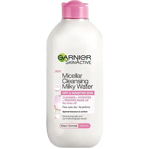 Garnier Micellar Cleansing Water All-In-1 Milky Cleansing Water for Dry and Sensitive Skin