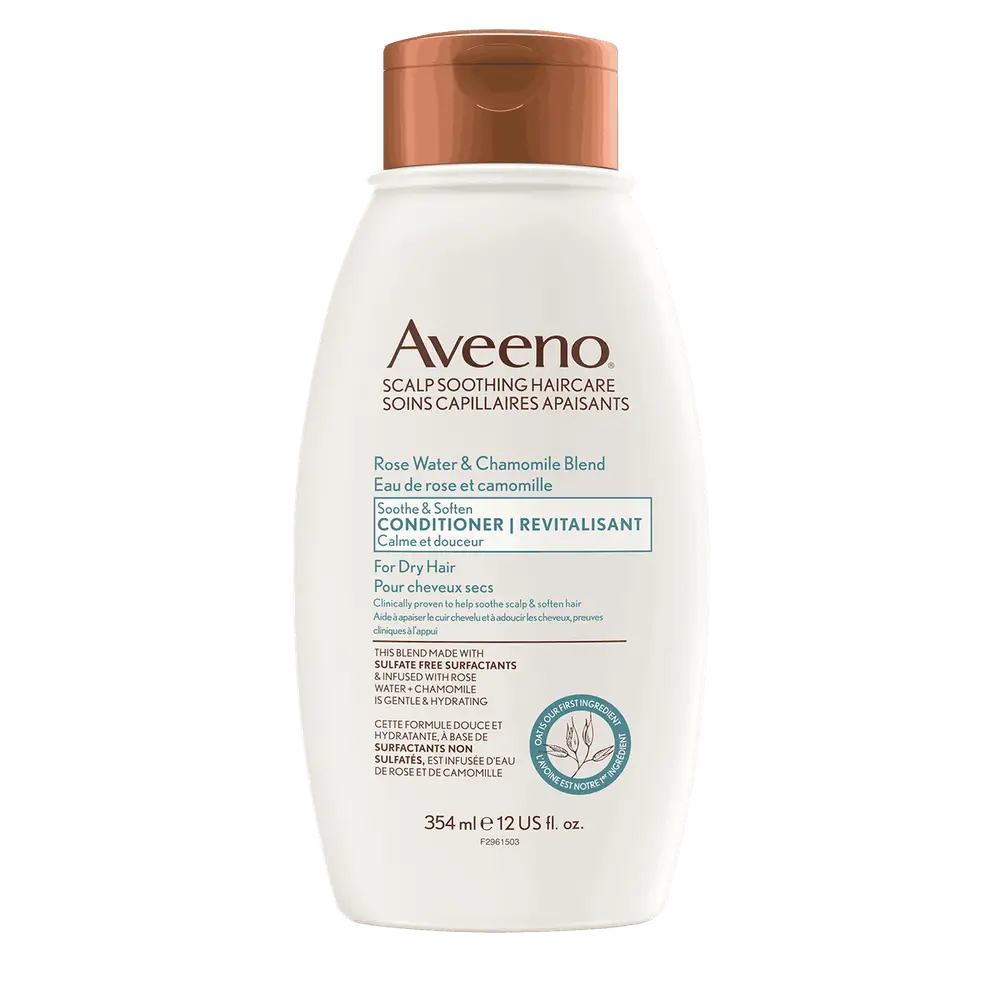 Aveeno Rose Water & Chamomile Blend Soothe & Soften Conditioner For Dry Hair