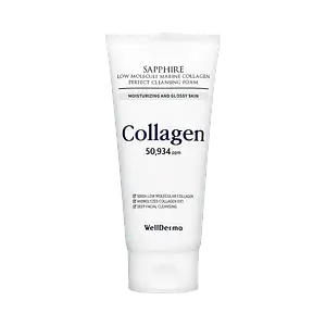 Wellderma Sapphire Low Molecule Marine Collagen Perfect Cleansing Foam