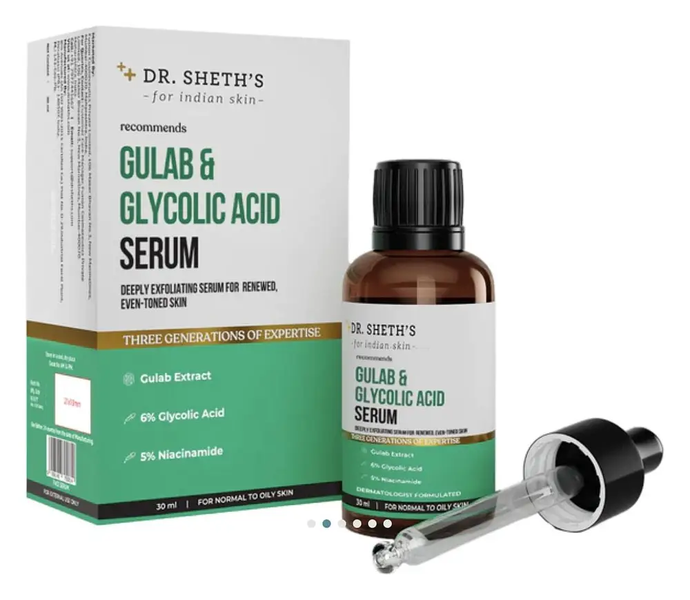 Dr. Sheth's Gulab And Glycolic Acid Serum