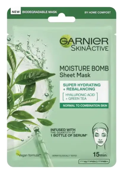 Garnier Moisture Bomb Sheet Mask Green Tea
