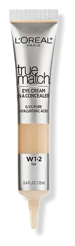 L'Oreal True Match Eye Cream in a Concealer 0.5% Hyaluronic Acid Fair W1-2