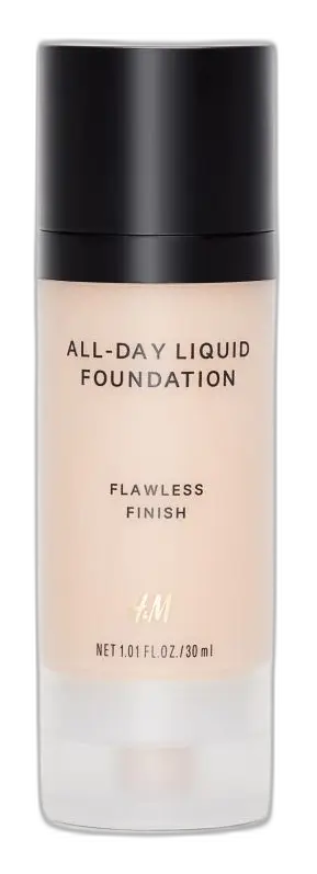 H&M (Hennes & Mauritz) All-Day Liquid Foundation Flawless Finish Porcelain