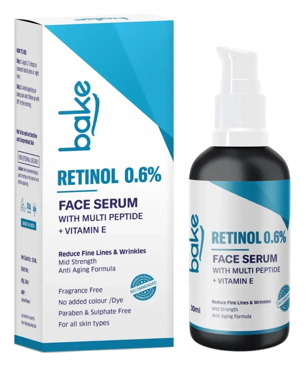 Bake Retinol 0.6% Face Serum With Multi Peptides