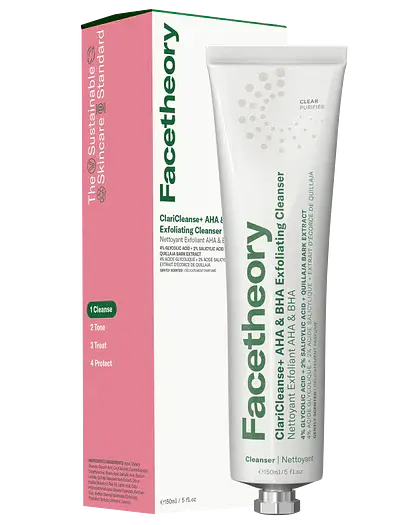 FaceTheory Claricleanse+ AHA & BHA Exfoliating Cleanser Mandarin