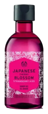The Body Shop Japanese Cherry Blossom Strawberry Kiss Shower Gel