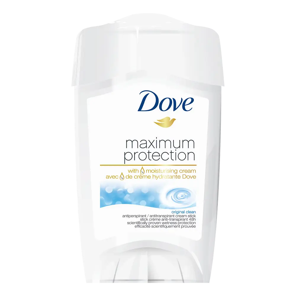 Dove Maximum Protection Antiperspirant Deodorant Cream Stick Original Clean