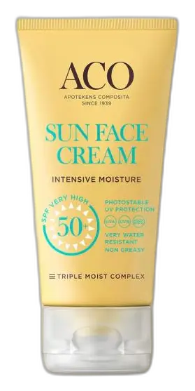 ACO Sun Face Cream Intensive Moisture SPF 50+