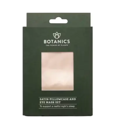 Botanics Satin Pillowcase And Eye Mask Set