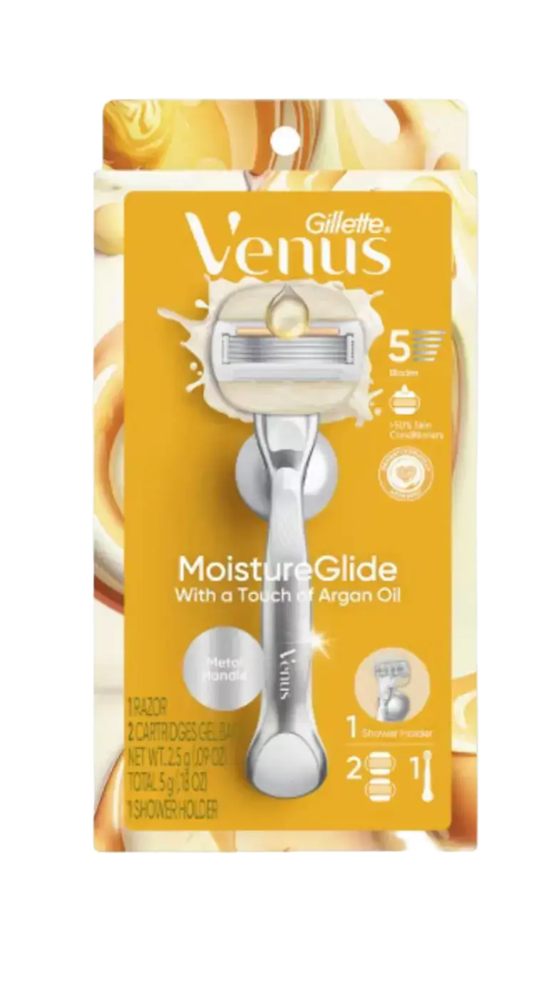 Gillette Venus Moistureglide Women’s Razor With Argan Oil